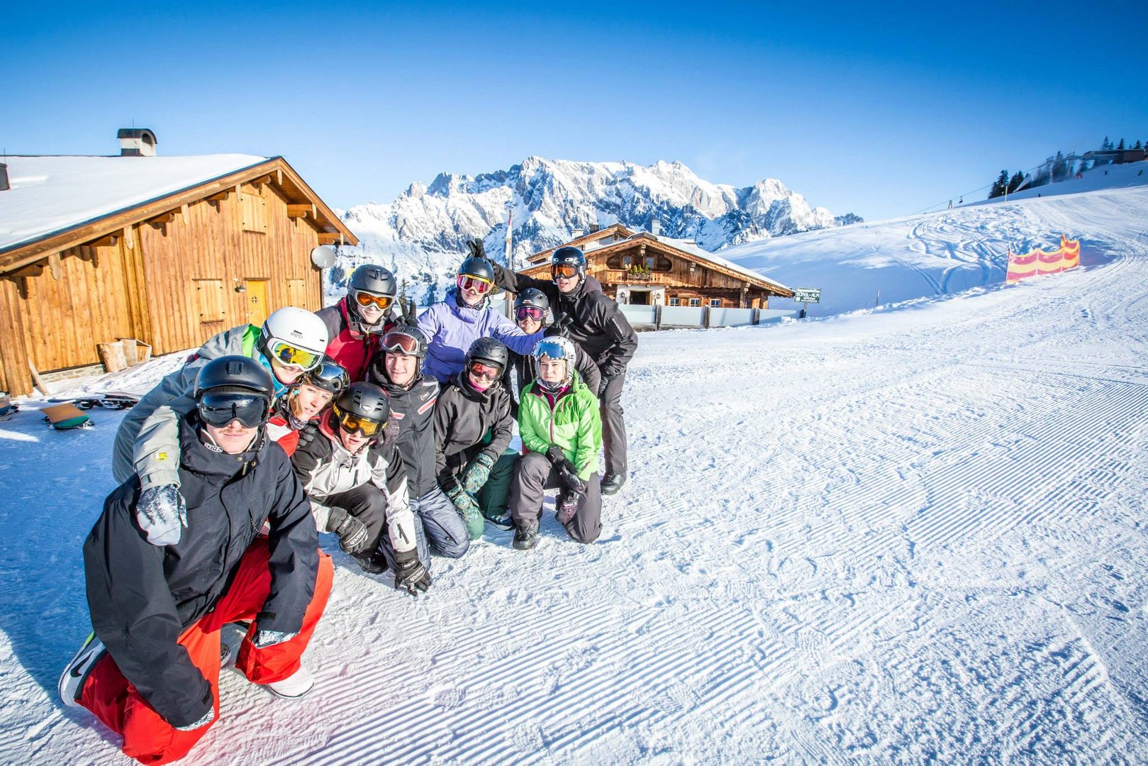 Gruppe im Schnee