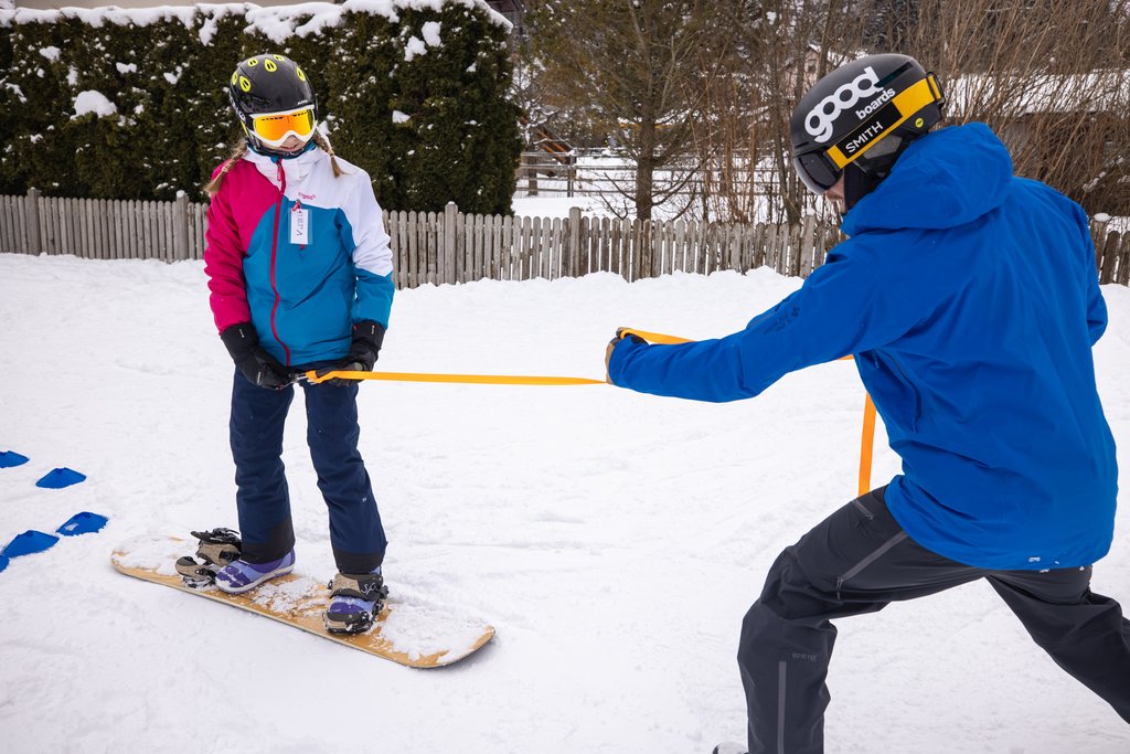 Snowboard Liftfahren